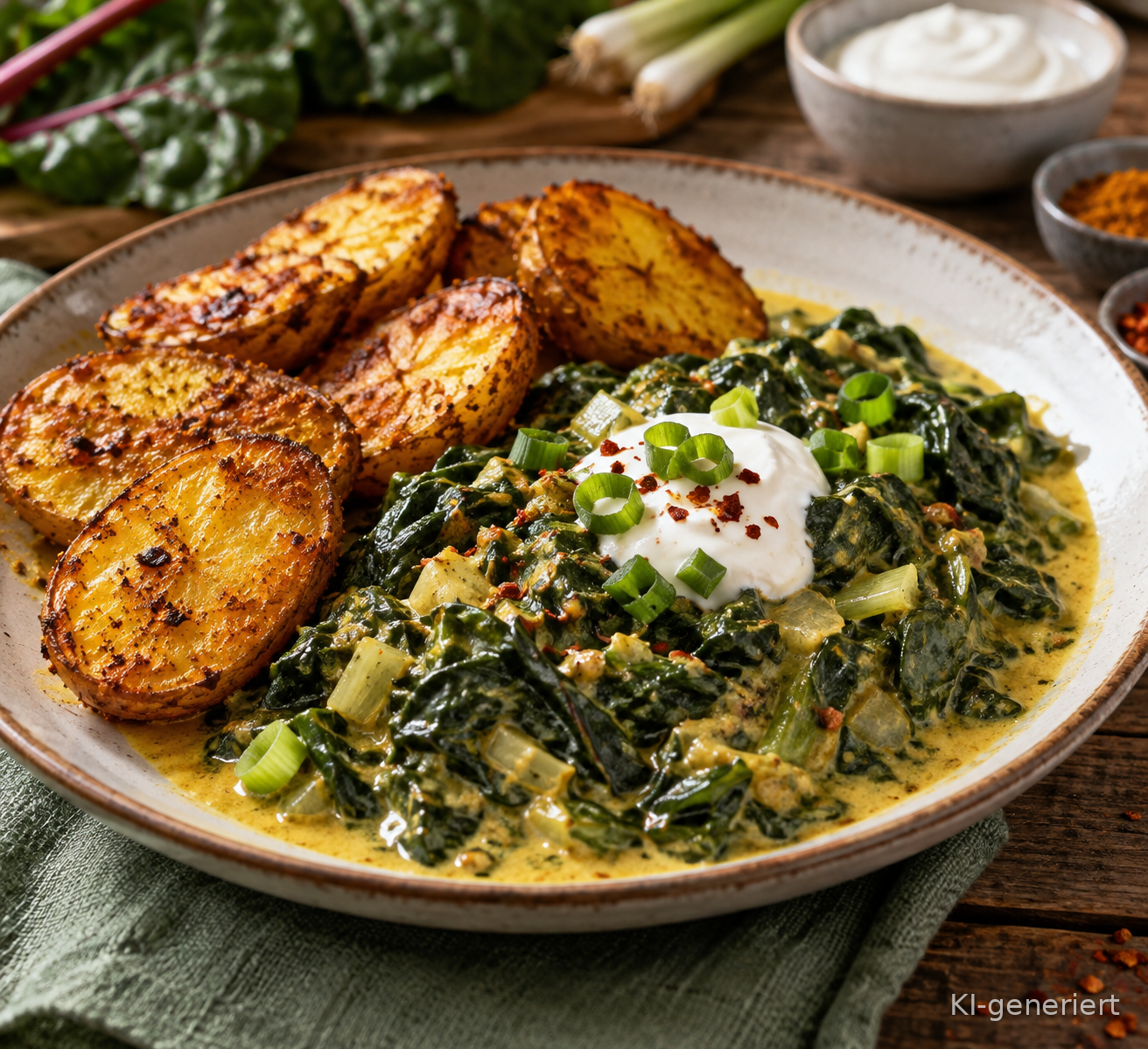 Rezept des Monats September – Curry-Mangold mit Würzkartoffeln